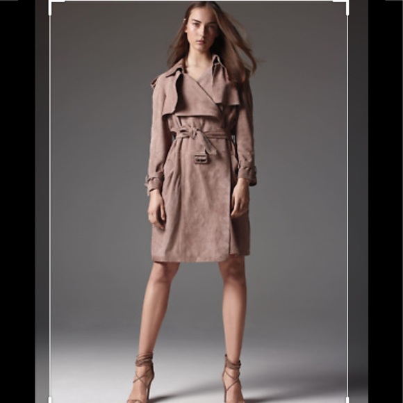 Burberry Sandbridges Antique Rose Suede Wr…